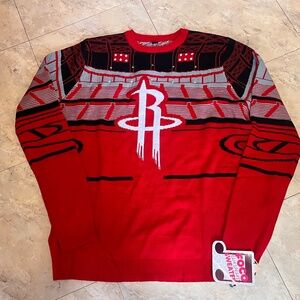 Houston Rockets Singing Light Up Sweater XL Brand New